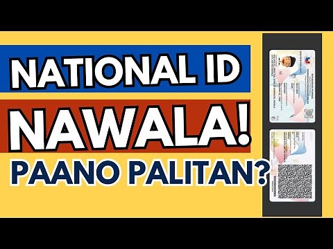 NATIONAL ID NAWALA : PAANO PALITAN #nationalid #lost #philsysid #replacement
