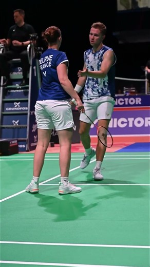 Thom Gicquel/Delphine Delrue 🇫🇷 battle their way through the opening round of the Denmark Open