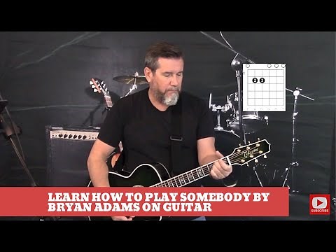How to play Somebody by Bryan Adams on Guitar (Easy Guitar Lesson & Cover)