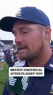 Bryson DeChambeau EMOTIONAL INTERVIEW after LIV South Africa playoff win over Jon Rahm.