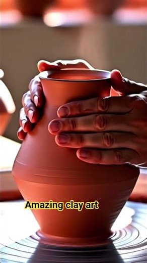 Beautiful Clay Art Making | Extremely Satisfying Pottery Wheel Video #shorts #pottery