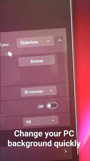 how to change your PC background quickly