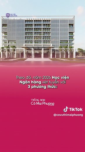 Năm 2026, Học viện Ngân hàng bỏ xét tuyển học bạ độc lập. Thay vào đó, nhà trường sẽ xét kết hợp học bạ với điểm thi đánh giá năng lực hoặc chứng chỉ quốc tế. #comaiphuong #xuhuong #BAV #hocviennganhang #quyettamdodaihoc