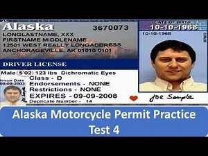 Alaska Motorcycle Permit Practice Test 4