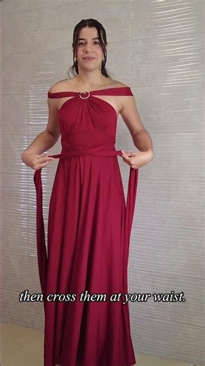 How to Wear a Convertible Infinity Dress | Look 47 👗 #infinitydress #bridesmaiddress