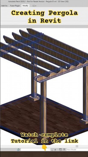Creating Pergola in Revit #architecture #revitarchitecture #revittutorial #bim #bimparametrics