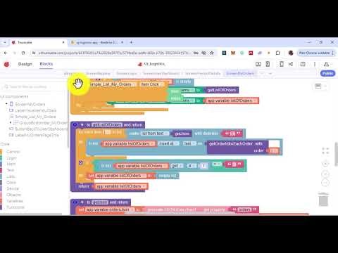 Simple List and Item Click Component in Thunkable