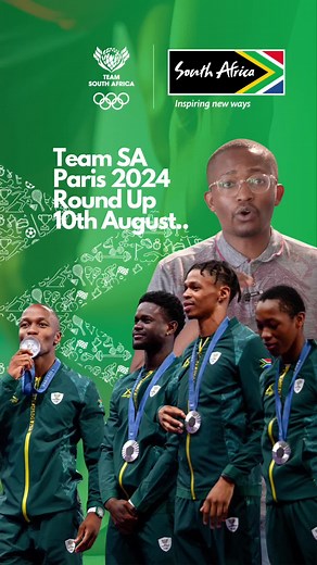 South Africa's Olympic 400m Silver Medalists Celebrate in Paris