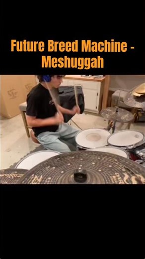 Future Breed Machine - Meshuggah (Drum Cover)⚙️ #bateria #cool #djent #drums #metal #music #new #fyp