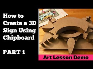 How to Create a 3D Sign Using Chipboard, Part 1 | Middle School Art Lesson