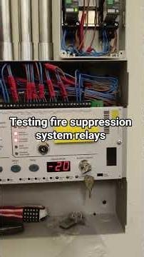 Fire suppression system testing by Engineers Guide #fireprotection #electrical #controlengineering