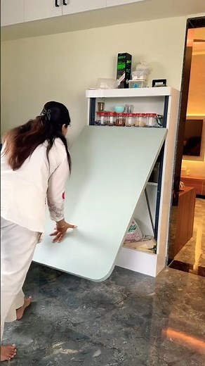 Space Saving Folding Dining Table | Smart Furniture for Small Homes #shorts