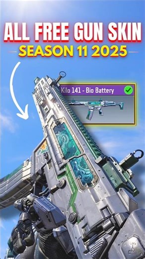 ALL FREE! Gun Skins in Season 11 2025 CODM🔥🎉
