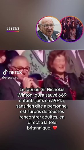 Sir Nicholas Winton : Sauvetage des enfants juifs en 39/45