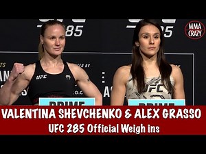 UFC 285: Official Weigh ins Valentina Shevchenko & Alexa Grasso