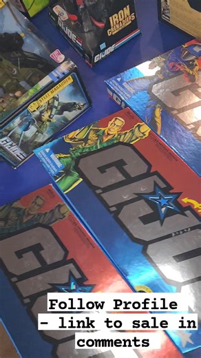 Several Sealed GI Joe Sets FOR SALE - some awesome figures, vehicles and playsets. Don't miss out. Link in the comments for the sale. #toycommunity #gijoe #hasbro #collectibles #toystagram #toycrew #toy #toycollector #toyphotography #yojoe #80s #vintagetoys #toys #arealamericanhero #snakeeyes #stormshadow #cobracommander #cobra #vintageactionfigures #toyinstagram #toycollector #actionfigurephotography #toyhunting #plasticcrack #gijoenation #gijoecommunity #yotothejoe #retrotoys #gijoecollector #