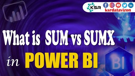 SUM vs SUMX in Power BI Which One Reigns Supreme for Data Analysis? | DAX | KSR Datavizon