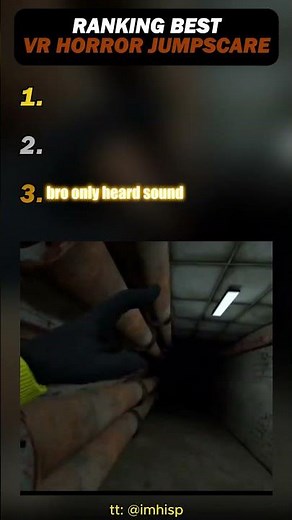 TOP 3 FUNNIEST VR HORROR JUMPSCARE MOMENTS #vrhorror #horror #jumpscare #vrfunnymoments #shorts