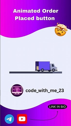 Animated Order Placed Button using HTML & CSS 🚚 | Realistic Delivery Animation ✨