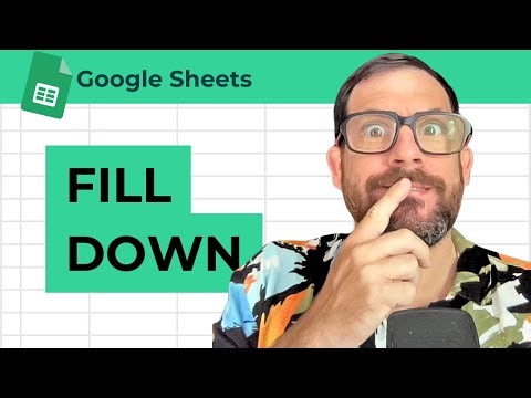 How To Fill Down Formulas