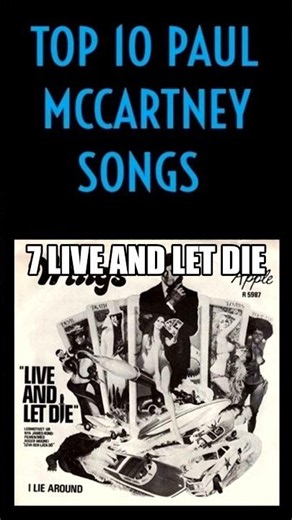 TOP 10 PAUL MCCARTNEY SONGS