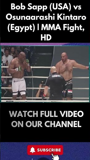 Bob Sapp (USA) vs Osunaarashi Kintaro (Egypt) MMA Fight, HD10