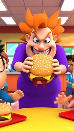 Scary Teacher 3D in School Canteen | Funny Cartoon Short