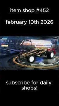 Rocket League ITEM SHOP Daily #451 (10th February 2026)