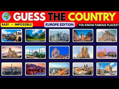 Guess the Country by Famous Places 🌍 | Europe Edition (Easy → Impossible)