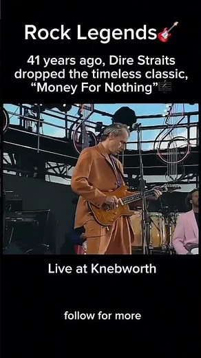 Dire Straits performing “Money For Nothing” live at Knebworth #liveperformance #direstraits #shorts