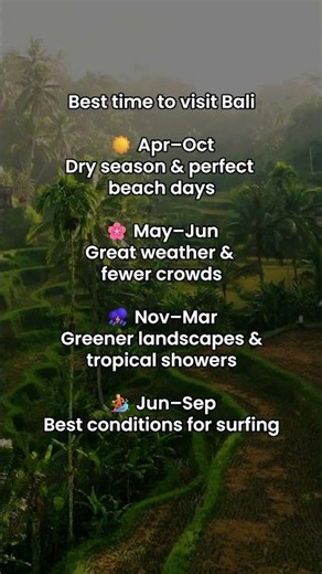 Best Time to Visit Bali - The Adventure People