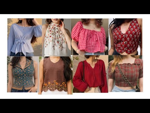 Latest Crop Top Designs 2026 | Stylish & Trendy Crop Top Outfit Ideas