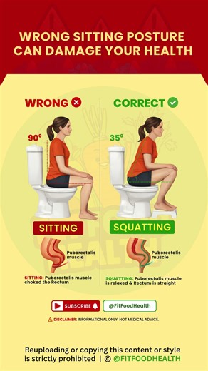 Wrong Sitting Posture Can Damage Your Health | Squat vs Sit #healthylifestyle #healthtips