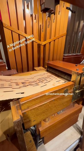 41K views · 876 reactions | A beautiful song full of hope and wonder ❤️ “A Nightingale Sang in Berkeley Square.” #MechanicalOrgan #VintageMusic #TimelessMelody #music | The Mechanical Music Man | Facebook