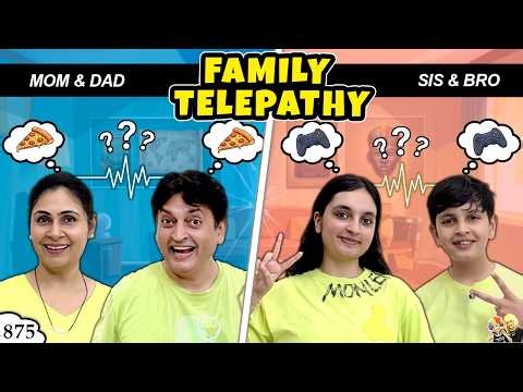 FAMILY TWIN TELEPATHY | Ep 875 | Comedy Family Eating Challenge | Aayu and Pihu Show