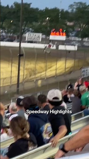 Lightning Mini sends it into Turn 1—end-over-end and down the exit ramp. 8-29-2026 at wilmot raceway