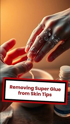 How to Safely Remove Super Glue from Skin at Home 🔥 (Fast & Easy!) #shorts