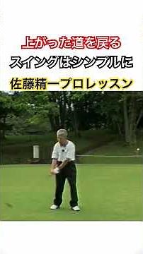 Go back the way you came!! ️Simple swing✨Pro lesson by Seiichi Sato #golf #golf #SeiichiSato #gol...