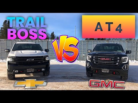 What’s the difference between the Chevy Silverado TrailBoss and the GMC Sierra AT4?