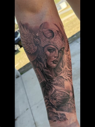 Valkyrie Tattoo Progress: Session One Update