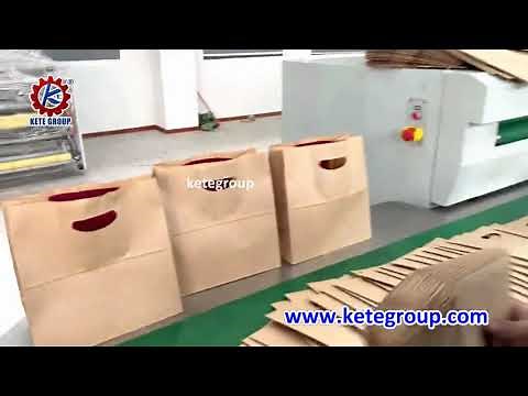 Paper Bag Making Machine With D Cut Handle
