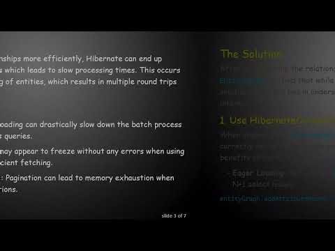 Solving the HibernateCursorItemReader Challenge with EntityGraph in Spring Batch