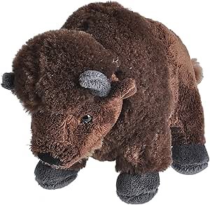 Wild Republic Bison Plush, Stuffed Animal, Plush Toy, Gifts for Kids, Cuddlekins 8 Inches
