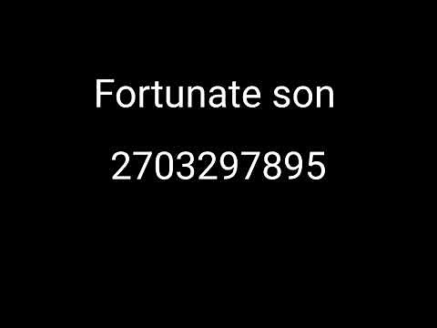 fortunate son roblox Id code