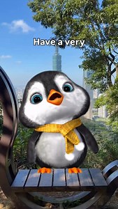 Happy new year 😊 • • • #happynewyear #penguin #cutepenguin | Puff Puff