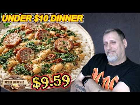 Creamy Sausage & White Bean Skillet | $9.59 Full Dinner