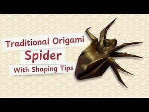 Easy Origami Spider Tutorial 🕷️ Step-by-Step Instructions