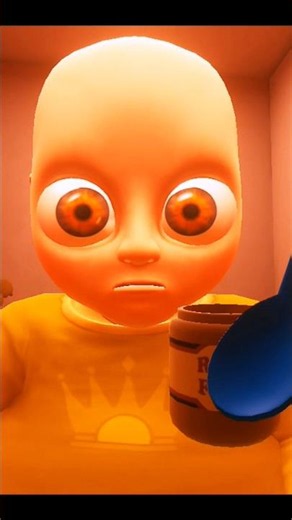 The Baby In Yellow Demon Brother Attack! 👹 Thrown From Upstairs Secret Room Scary Shorts Feedgame