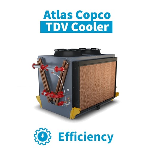 Changing temperatures, constant performance! The TDV Cooler is engineered to keep water-cooled compressors at their best, using ambient air to regulate temperatures efficiently. Whether it’s the adiabatic or dry fluid cooling option, TDV ensures reliable cooling that boosts compressor efficiency, extends equipment life, and keeps operations running smoothly. With its adiabatic feature, TDV ensures that during summer peaks, water temperature is maintained at optimal levels, even below ambient air