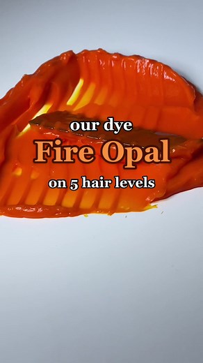 Vibrant Fire Opal Hair Color Transformation